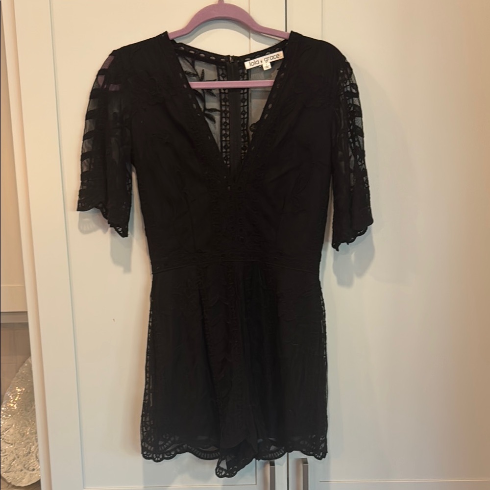 Elegant Black Lace Dress
